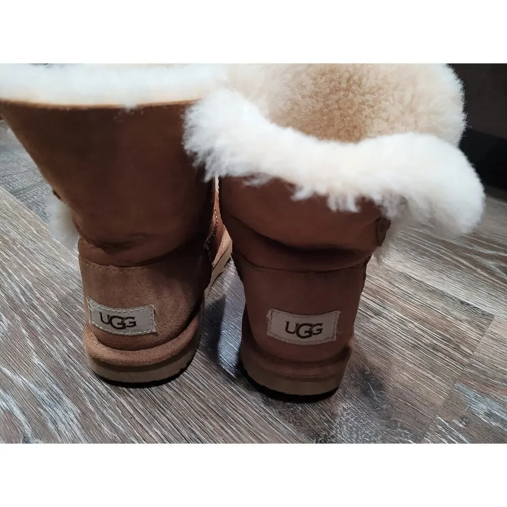 Ugg Girls Bailey Button II Boots Toddler‎ Girls size 12 #4